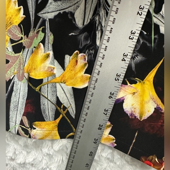 SLNY Woman’s Sleeveless Multicolor Midi Floral Print Dress - Picture 10 of 12